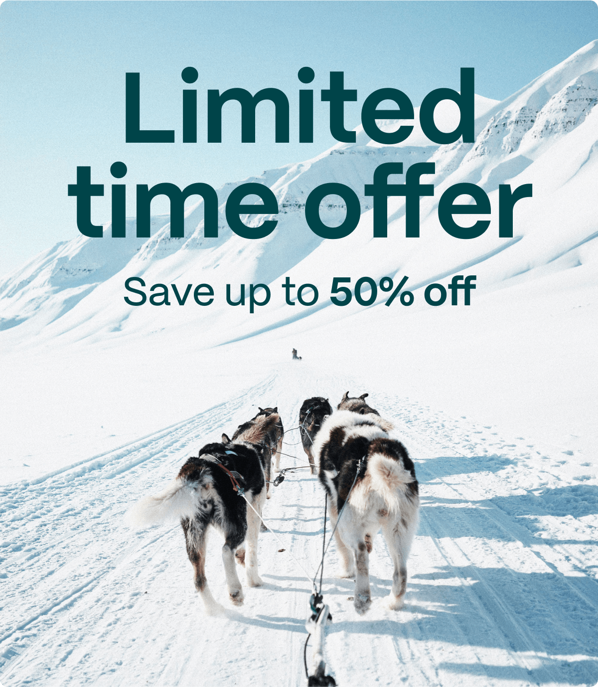 Limited time offer, save up to 50% off