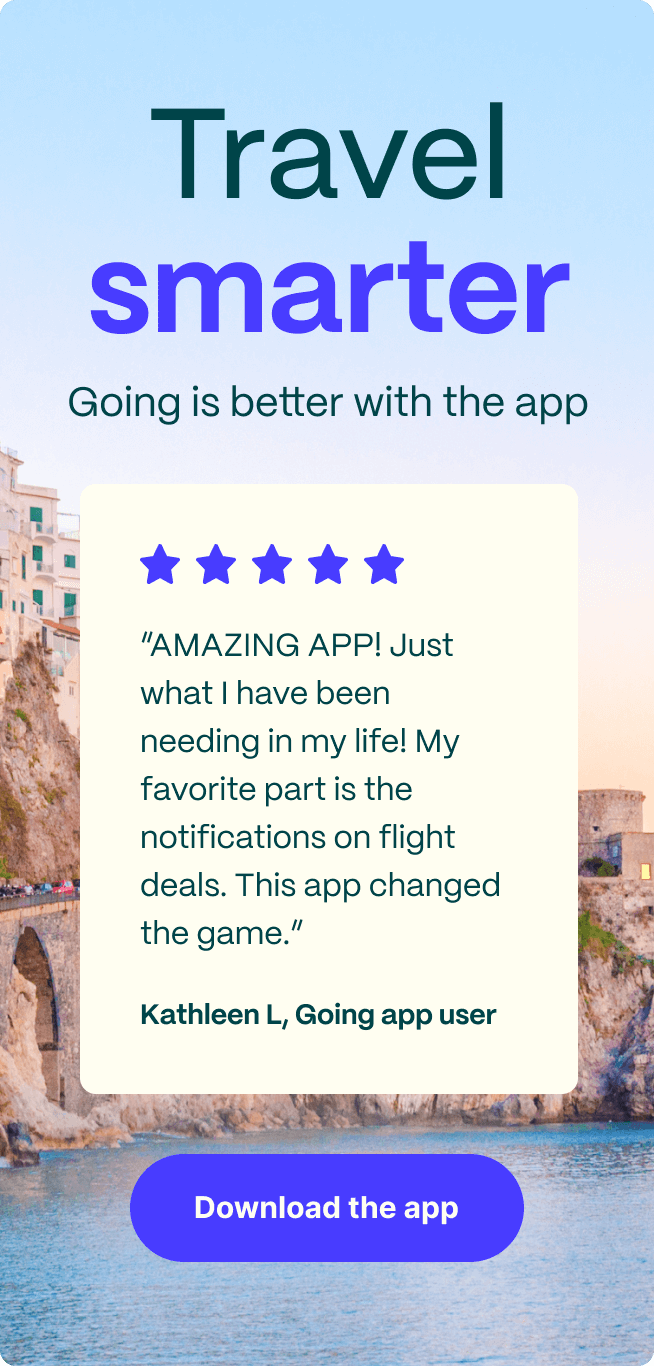 Travel Smarter, Going is better with the app