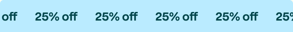 25% 0ff