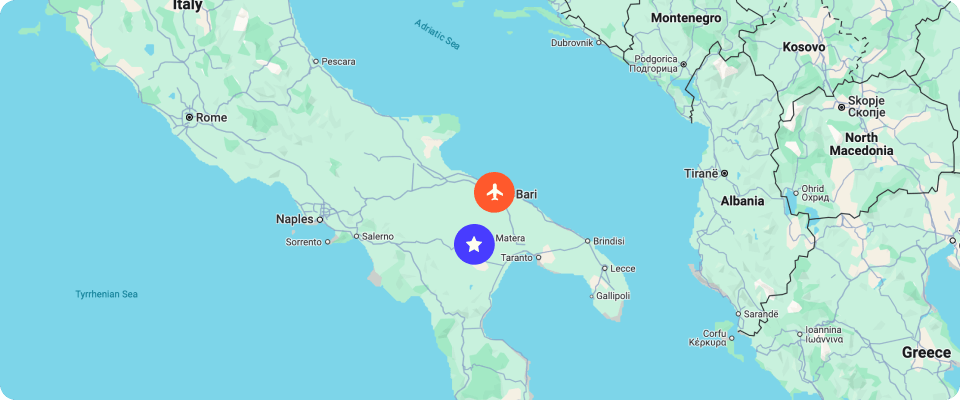 Matera Map